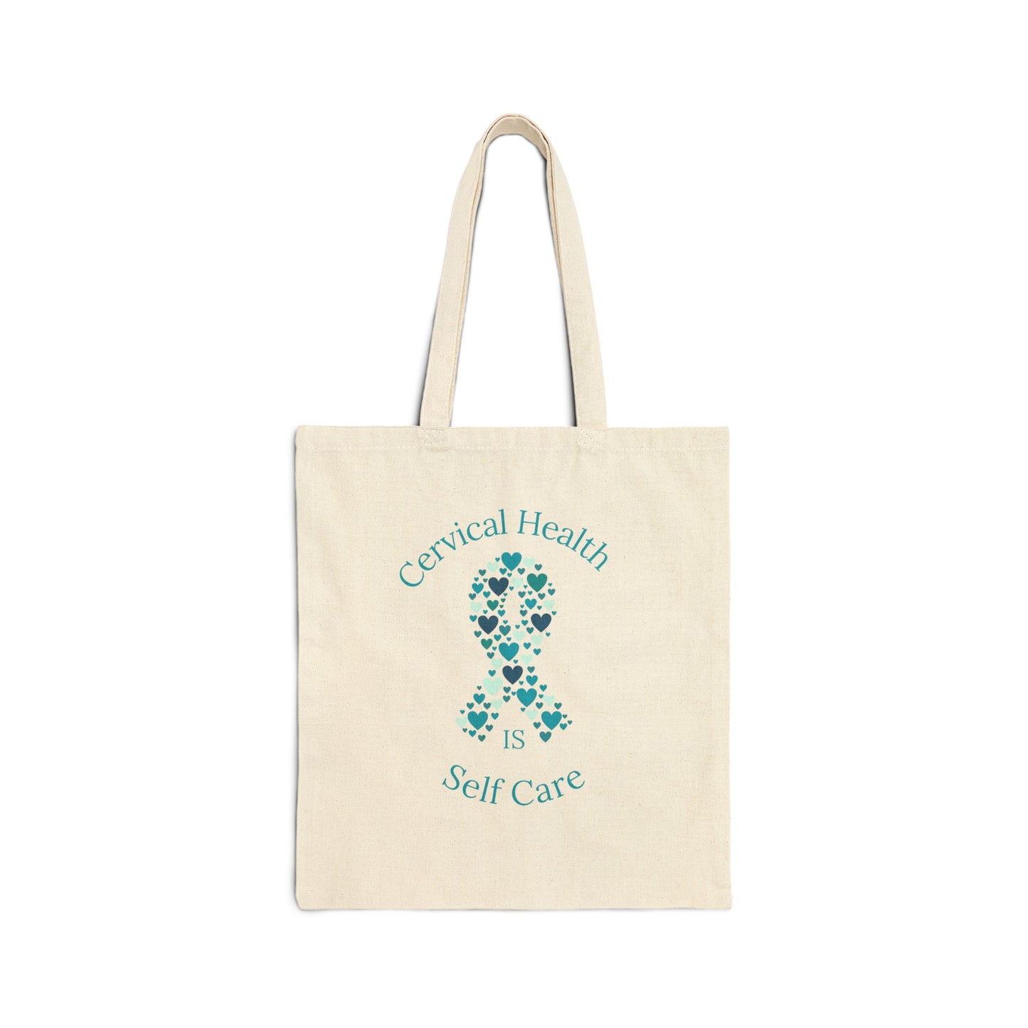 Cervical Health Self Care Tote Bag, Awareness Tote, Eco-Friendly Bag, Gift for Wellness, Reusable Shopping Bag