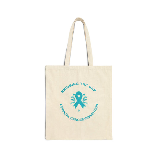 Cervical Cancer Awareness Tote Bag, Eco-Friendly Shopping Bag, Gift for Survivors, Inspirational Message, Breast Cancer Support Gift,